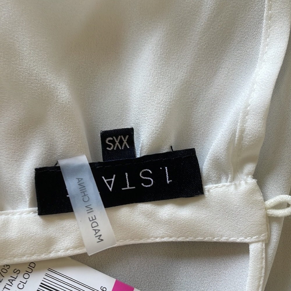1. State long sleeve high neck blouse xxs - Picture 10 of 15